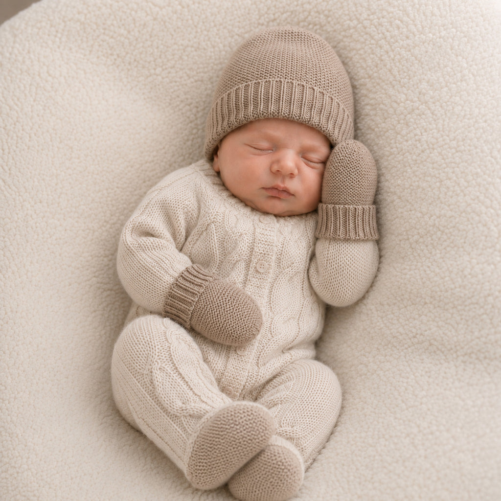 BABY MITTENS- NILE BROWN